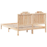 Extra Long Bed Frame without Mattress 140x220 cm Solid Wood 3309229