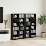 CD Cabinet 2 pcs Black Oak 60 x 17 x 92 cm Engineered Wood 8012733