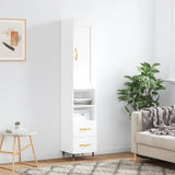 Highboard White 34.5x34x180 cm Engineered Wood 3200241