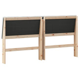 Upholstered Headboard Light Grey 180 cm Solid Pine Wood 879269