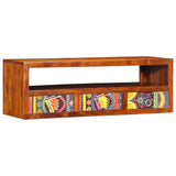 Wall-mounted TV Cabinet Multicolour 90x30x30 Solid Wood Acacia 4016504