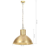 320564 Hanging Lamp 25 W Brass Round 48 cm E27