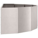 Planter Silver 120 x 60 x 35 cm Stainless Steel 883686