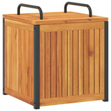 Outdoor Cushion Box 45x45x45/53 cm Solid Wood Acacia and Steel 367607