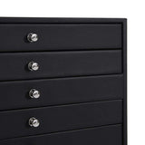 Jewellery Box 10-Layer with Watch Holders Black 29x20.5x40.5 cm 4103567
