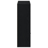Book Cabinet Black Oak 98x29x97.5 cm Engineered Wood 862471