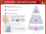 6 FT Artificial Christmas Tree with DIY 100 Warm Lights Battery Operated, 800 Branch Tips and Sturdy 68639599