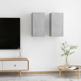 Wall TV Cabinet 2 pcs Concrete grey 30.5 x 30 x 60 cm 803335