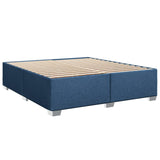 Box Spring Bed with Mattress Blue 180x200 cm Fabric 3285973