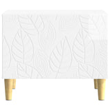 Coffee Table High Gloss White 50 x 49 x 40 cm Engineered Wood 895199