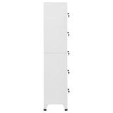 Locker Cabinet Light Grey 38x40x180 cm Steel 339789
