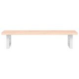 Basin Shelf Wall Mounted Steel and Solid Wood Oak 3302544