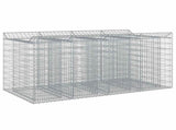 Gabion Raised Bed 2 pcs Silver 3422226