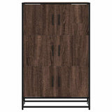 Highboard Brown Oak 68x35x106.5 cm Engineered Wood and Metal 849073