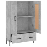 Highboard Concrete Grey 69.5x31x115 cm Engineered Wood 830336