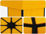 Gazebo 4 x 3 m Yellow Polyester and Steel 190 gsm 900380