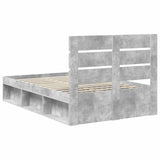 Bed Frame Concerte Grey 135 x 190 cm Solid Pine Wood 3411755