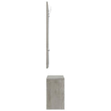 3-in-1 Shoe Cabinet Set Concrete Grey Engineered Wood 342573