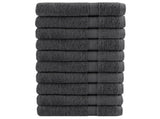 Premium Sauna Towels "SOLUND" 10 pcs Anthracite 80x200 cm 600 gsm 137170