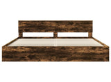 Bed Frame Smoked Oak 180 x 200 cm Engineered wood 3407845
