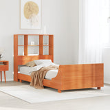 Bed Frame without Mattress Wax Brown 100x200 cm Solid Wood Pine 3323697