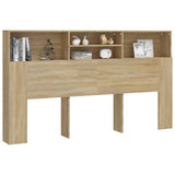 Headboard Cabinet Sonoma Oak 180x19x103.5 cm 811883