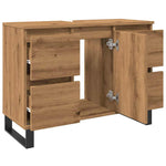 ZNTS Bathroom Sink Cabinet Artisan Oak 80x33x60 cm Engineered Wood 857239