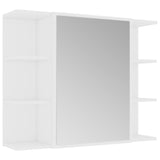 ZNTS 3 Piece Bathroom Furniture Set White Engineered Wood 3056952
