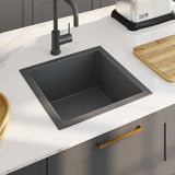 Handmade Kitchen Sink Black Stainless Steel 145083