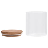 Storage Glass Jars with Bamboo Lid 10 pcs 600 ml 150695