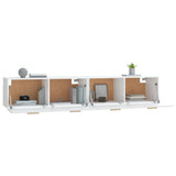 Wall Cabinets 2 pcs White 100x36.5x35 cm Engineered Wood 3115660
