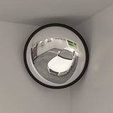 Indoor Convex Traffic Mirror Black 40 cm Acrylic 153078
