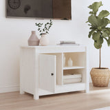 TV Cabinet White 70x36.5x52 cm Solid Wood Pine 814580