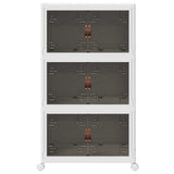 Stackable Storage Box with Wheels 3-Tier 75 L 64x39.5x110.5 cm 4012370