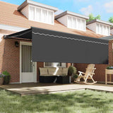 Retractable Awning Manual Anthracite 450 x 300 cm 3330873