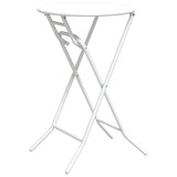 Garden Table Folding White 50 x 50 x 72 cm Metal 42010321