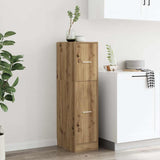 Apothecary Cabinet Artisian Oak 30x41x118 cm Engineered Wood 855168