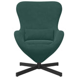Egg Chair Dark Green 63 x 73 x 90 cm Velvet 42002758