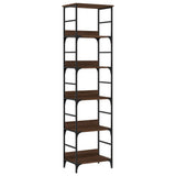 Bookshelf Brown Oak 50x33x188.5 cm Engineered Wood 835283