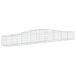 Arched Gabion Baskets 10 pcs 400x50x40/60 cm Galvanised Iron 3145925