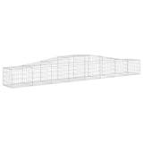 Arched Gabion Baskets 10 pcs 400x50x40/60 cm Galvanised Iron 3145925