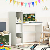 Desk with Open Storage and Chalkboard ROROS White and Grey 42003033