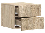 Wall-Mounted Bedside Cabinet 2 pcs Sonoma Oak 34.5 x 33 x 40 cm 898810