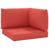 Pallet Cushions 3 pcs Red Oxford Fabric 361779