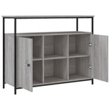 Sideboard Grey Sonoma 100x35x80 cm Engineered Wood 835502