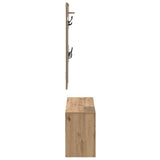Hallway Furniture Set 4 pcs Artisian Oak Engineered Wood 871528