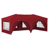 Pop-up Party Tent 575 x 288 x 245 cm Burgundy Oxford Fabric 42019906
