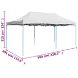 Professional Folding Party Tent 3x6 m Steel White 48864