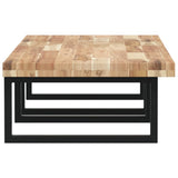 Basin Shelf Wall Mounted Steel and Solid Wood Acacia 3302813