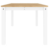 ZNTS Dining Table Panama White 180x90x75 cm Solid Wood Pine 4005710